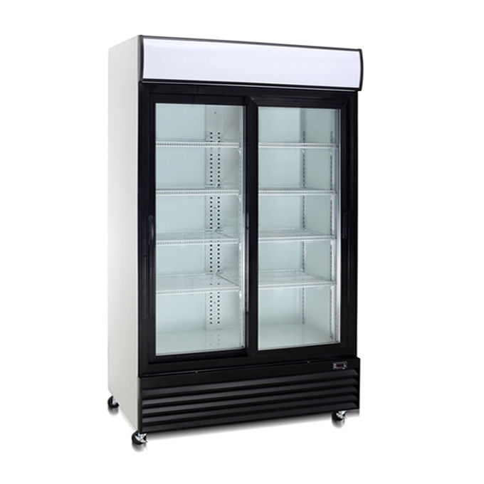 Refrigerador de vidro refrigerando eficiente da bebida da porta de 400W 240V 0