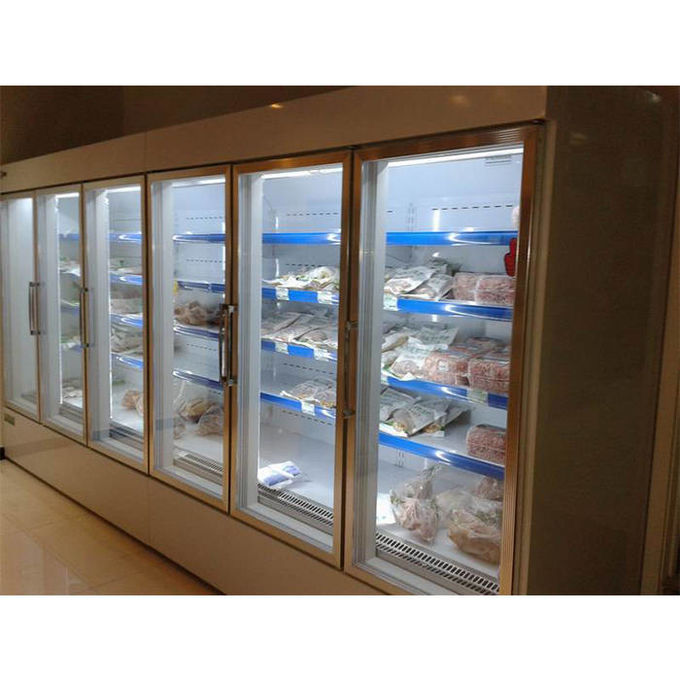 refrigerador de vidro da bebida de 380V 1600L Multideck para o supermercado 0