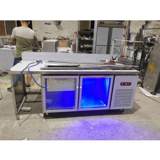 congelador de refrigerador de aço inoxidável comercial de 450L 60Hz 1