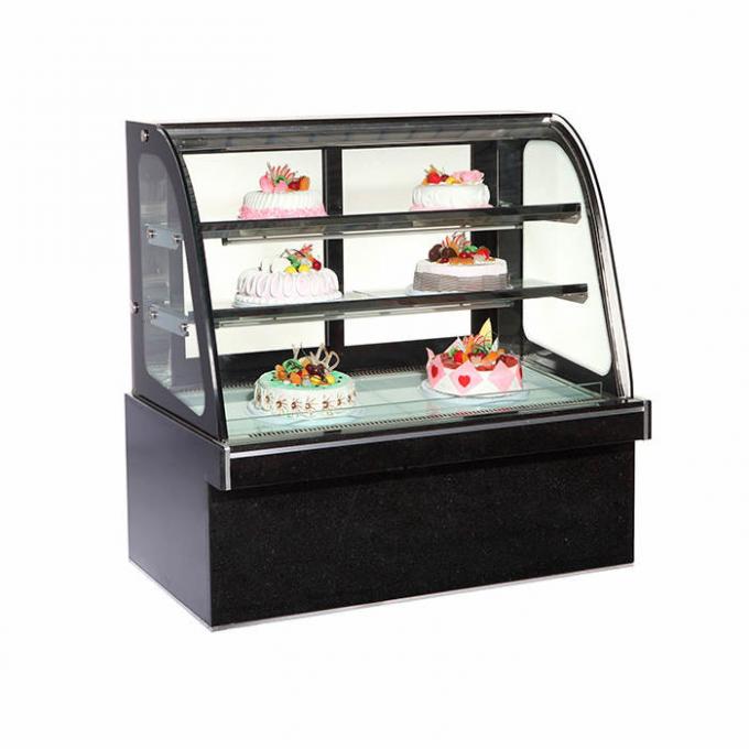 Refrigerador da exposição da padaria de Front Curved Glass 1500*760*1250mm 0