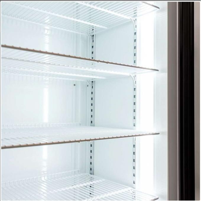 Fã que refrigera o refrigerador de vidro comercial da exposição da loja dos refrigeradores 360L da porta 2