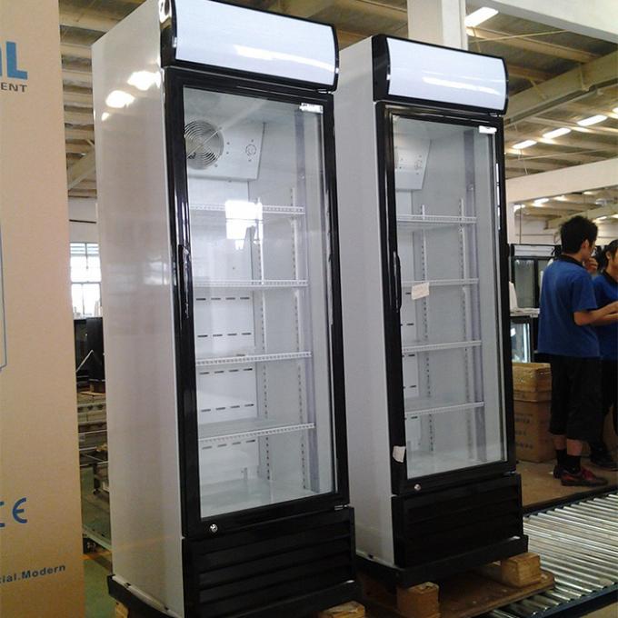 Refrigerador de vidro ereto da porta 360L dos CB único para a bebida 0