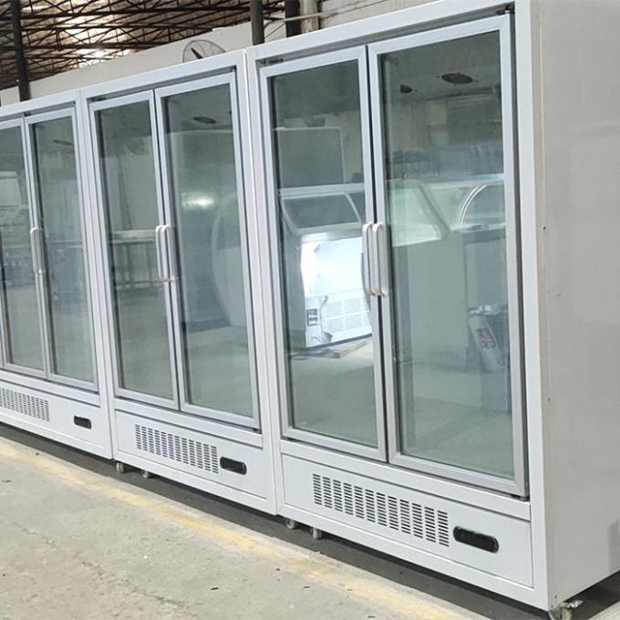 2 refrigerador da exposição da loja da porta 1060W 1000L 0