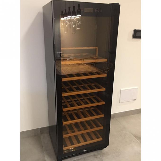 refrigerador autônomo do vinho das garrafas de vidro da porta 135w 110 0