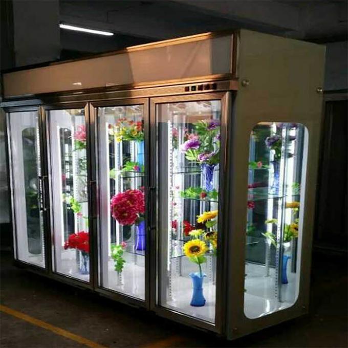 3 refrigerador comercial feito sob encomenda de vidro da porta 600W 1