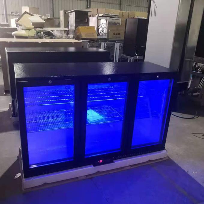 Refrigerador da barra de R134a 330L Undercounter com cor preta de 3 portas 0
