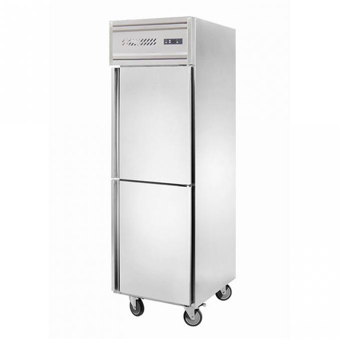 congelador de refrigerador de aço inoxidável comercial de 220V 500L 0