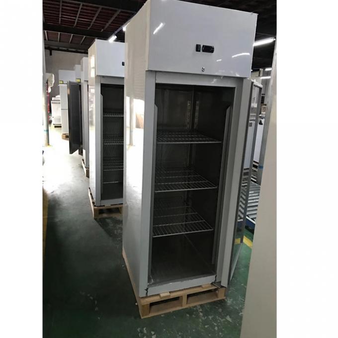 congelador de refrigerador de aço inoxidável comercial de 500L 260W 2