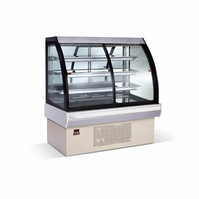 Refrigerador comercial da exposição da pastelaria da série dos equipamentos 760W 4 da padaria do controle do processador central