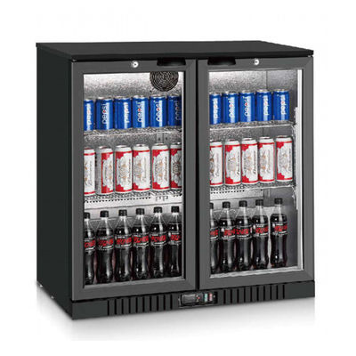 Porta gêmea 210 litros 520mm sob refrigeradores da garrafa do contador