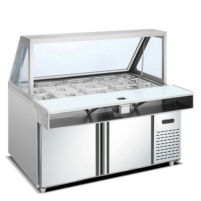 Congelador de refrigerador comercial do líquido refrigerante 400W do CE R134A