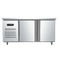 2 congelador de refrigerador de aço inoxidável comercial da porta 1.8m