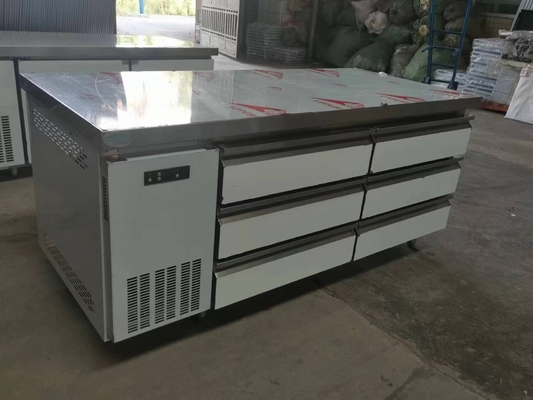Equipamento de cozinha de refrigeração de aço inoxidável