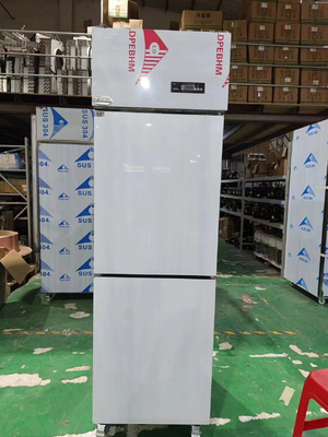 Frigorífico comercial vertical Fano de refrigeração Cozinha Frigorífico auto-fechado para restaurante