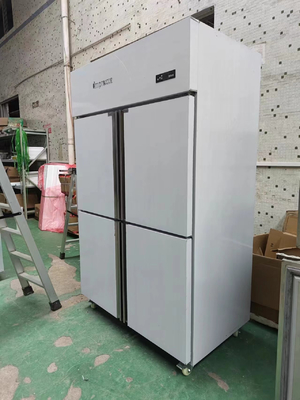Frigorífico vertical comercial para ventilador de cozinha Sistema de arrefecimento Frigorífico de aço inoxidável