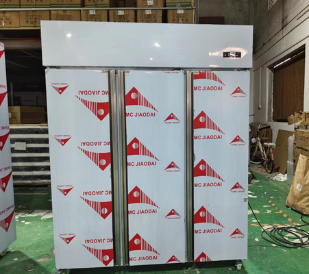 Cozinha comercial Frigorífico vertical de aço inoxidável Frigorífico de 3 portas Refrigerado