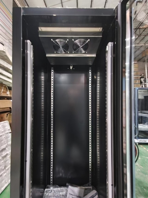 Frigorífico comercial vertical Display de bebidas Frigorífico com porta de vidro