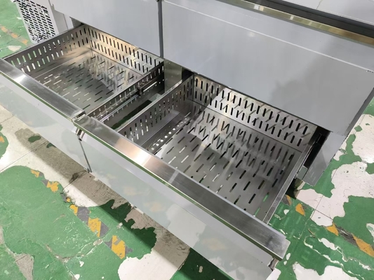 Refrigerador comercial 4 gavetas com backsplash mesa de cozinha personalizada