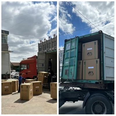 Máquina de fabricação de gelo comercial de 500 kg a 1000 kg com caixa de gelo para fábrica de gelo