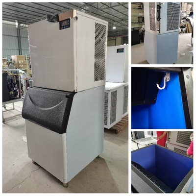 Máquina de gelo comercial de 100 a 500 kg com refrigeração por ventilador CE para Restaurante Café Clube
