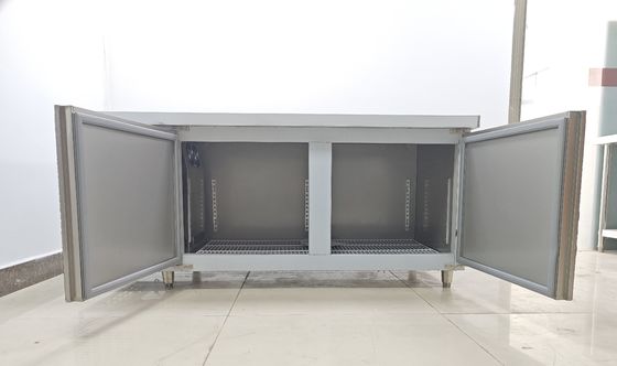 1.8M Refrigerador Subterrâneo Banco de Trabalho de Frigorífico Comercial Para Cozinha Mesa de Aço Inoxidável