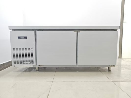 1.8M Refrigerador Subterrâneo Banco de Trabalho de Frigorífico Comercial Para Cozinha Mesa de Aço Inoxidável