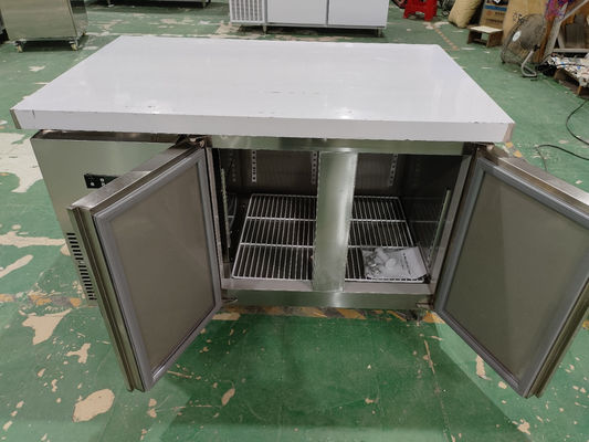 Equipamento de refrigeração comercial sob bancão de trabalho Refrigerador de mesa de trabalho de aço inoxidável