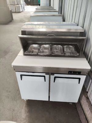 Refrigerador de salada de aço inoxidável