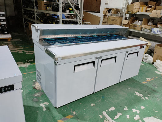 Refrigerador de salada de aço inoxidável