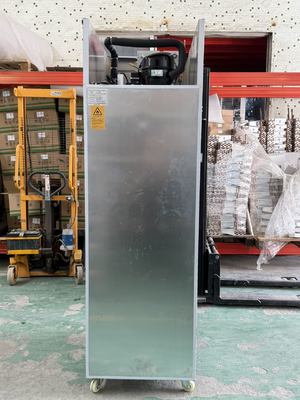Congelador vertical de 1 porta para restaurante comercial, padaria, geladeira com bandejas