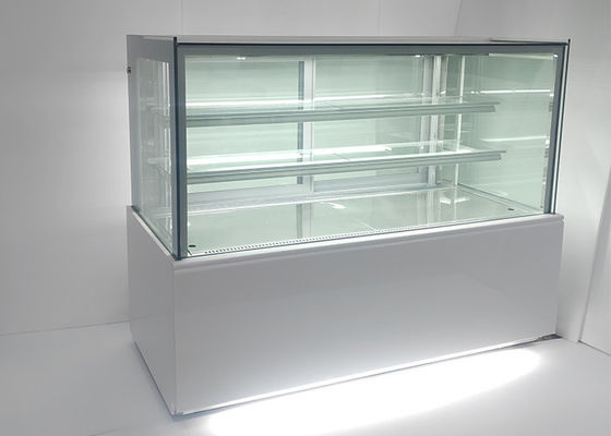 congelador de refrigerador comercial do bolo de vidro da dupla camada 650W