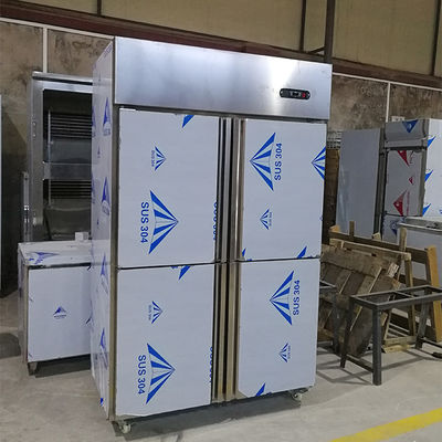 Automático degele o congelador de refrigerador da porta de R404A 1000L 4