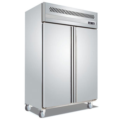 Congelador comercial de aço inoxidável da porta dobro de Yxfridge