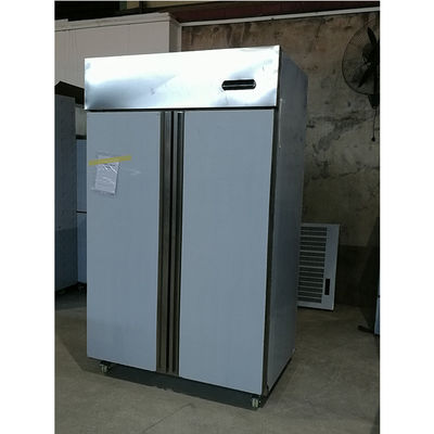 Congelador comercial de aço inoxidável da porta dobro de Yxfridge