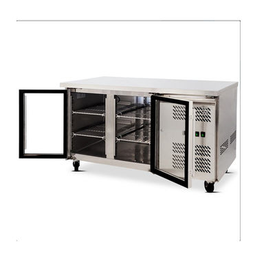 Fã de aço inoxidável que refrigera o refrigerador de Undercounter de 2 portas