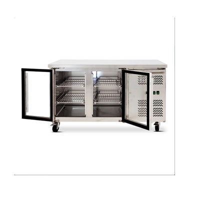 Fã de aço inoxidável que refrigera o refrigerador de Undercounter de 2 portas