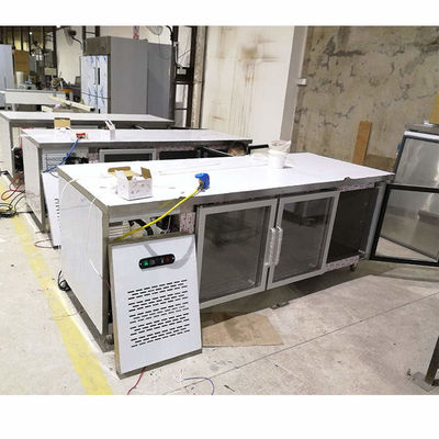 Congelador de refrigerador de aço inoxidável comercial do CE 550L