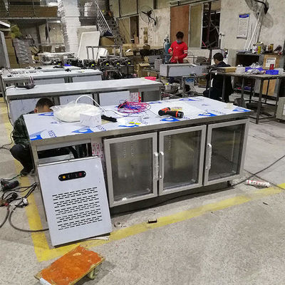 Congelador de refrigerador de aço inoxidável comercial do CE 550L