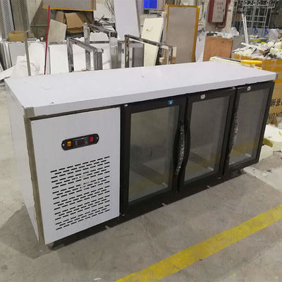 Congelador de refrigerador de aço inoxidável comercial do CE 550L