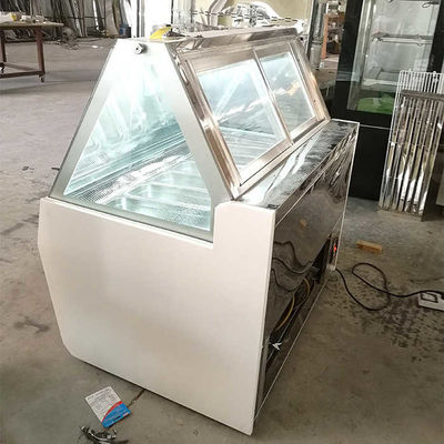 Congelador comercial da exposição do gelado de Yxfridge 1100W