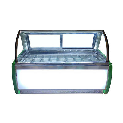 congelador comercial da exposição do gelado 220V de 1800mm