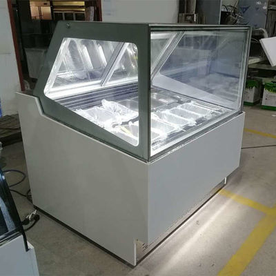Congelador da exposição do gelado do anúncio publicitário do CE 1200mm