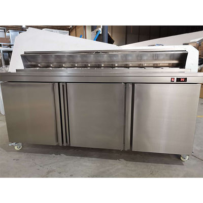 Fã que refrigera o refrigerador da exposição da barra de salada 350L para o restaurante