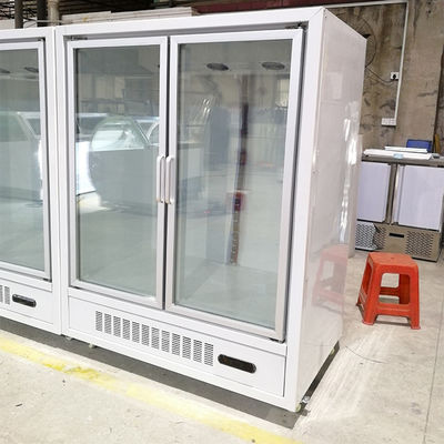 2 refrigerador da exposição da loja da porta 1060W 1000L