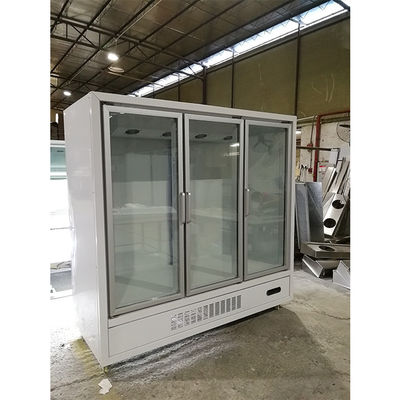 dos refrigeradores de vidro comerciais da porta de 1600L 800W refrigerador de vidro da exposição