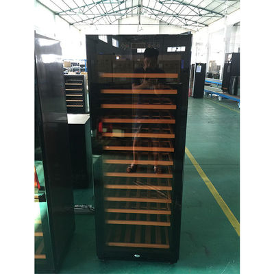 refrigerador azul da adega de vinho do diodo emissor de luz de 110 garrafas