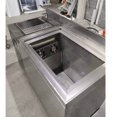 refrigerador de 1.5m 5ft SS Undercounter com porta deslizante