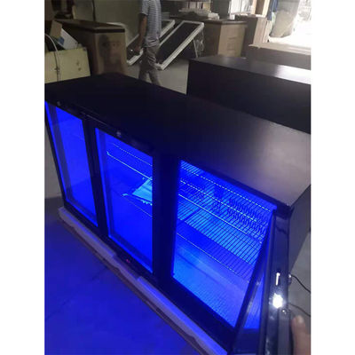 Refrigerador da barra de R134a 330L Undercounter com cor preta de 3 portas