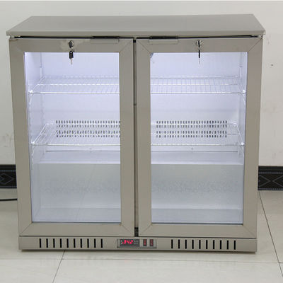 Porta de aço inoxidável do corpo dois sob o refrigerador 208L da cerveja do refrigerador da barra