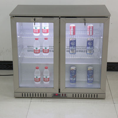 Porta de aço inoxidável do corpo dois sob o refrigerador 208L da cerveja do refrigerador da barra